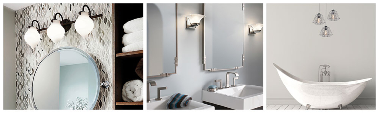 a mirror with light, a bathroom sink with mirror, and a white bathtub