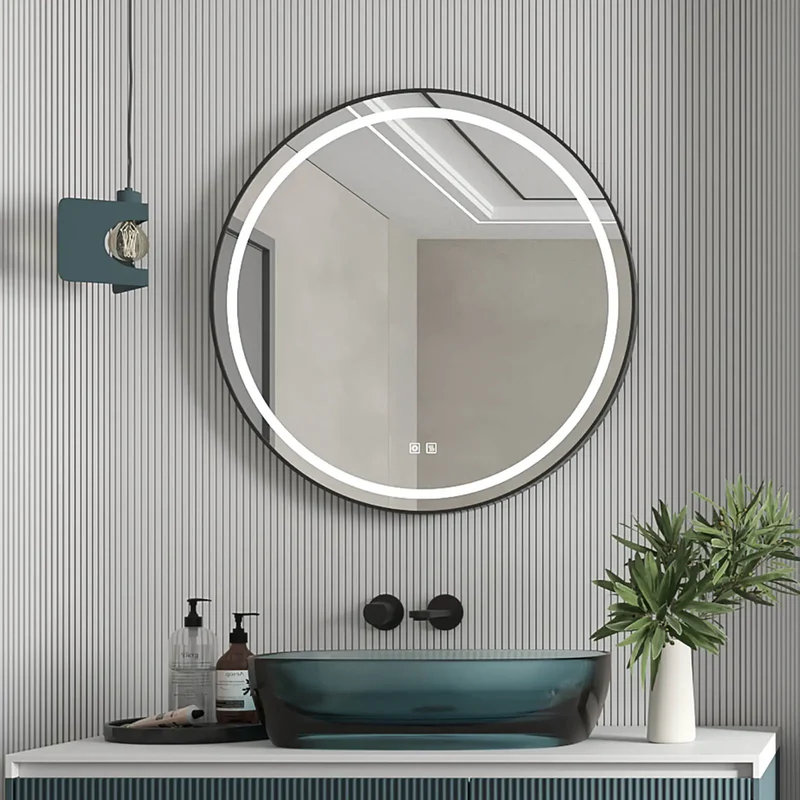 HOROW 32 inch round mirror With Smart Dimming and IP54 Waterproof Model HR J32R